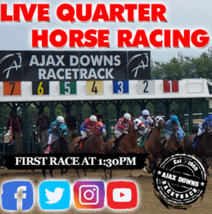 Ajax Downs Quarter Horse Racing LIVE Total Horse Channel