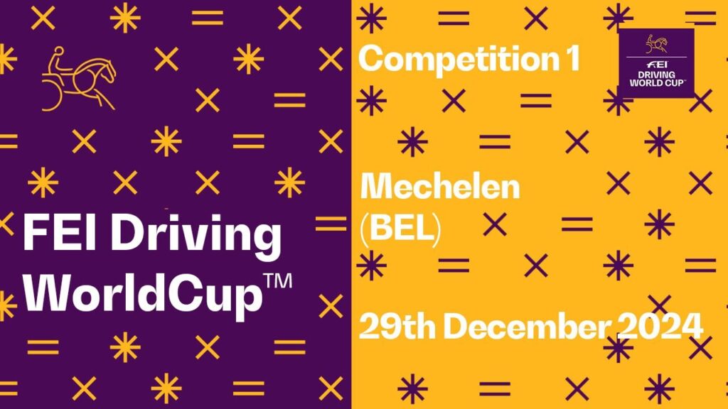 🔴 LIVE | Competition 1 - FEI Driving World Cup 2024/25 Mechelen