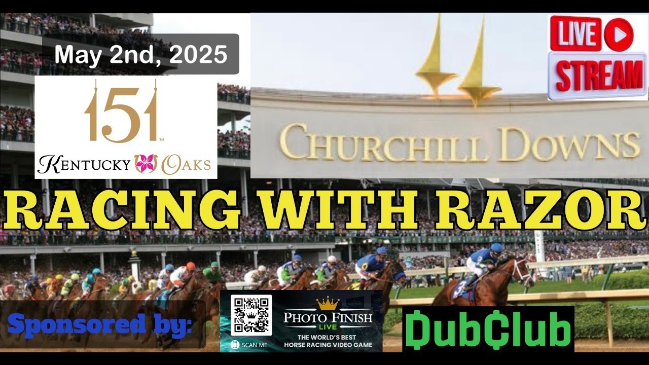 LIVE Horse Racing covering Kentucky Oaks Churchill Downs, Gulfstream