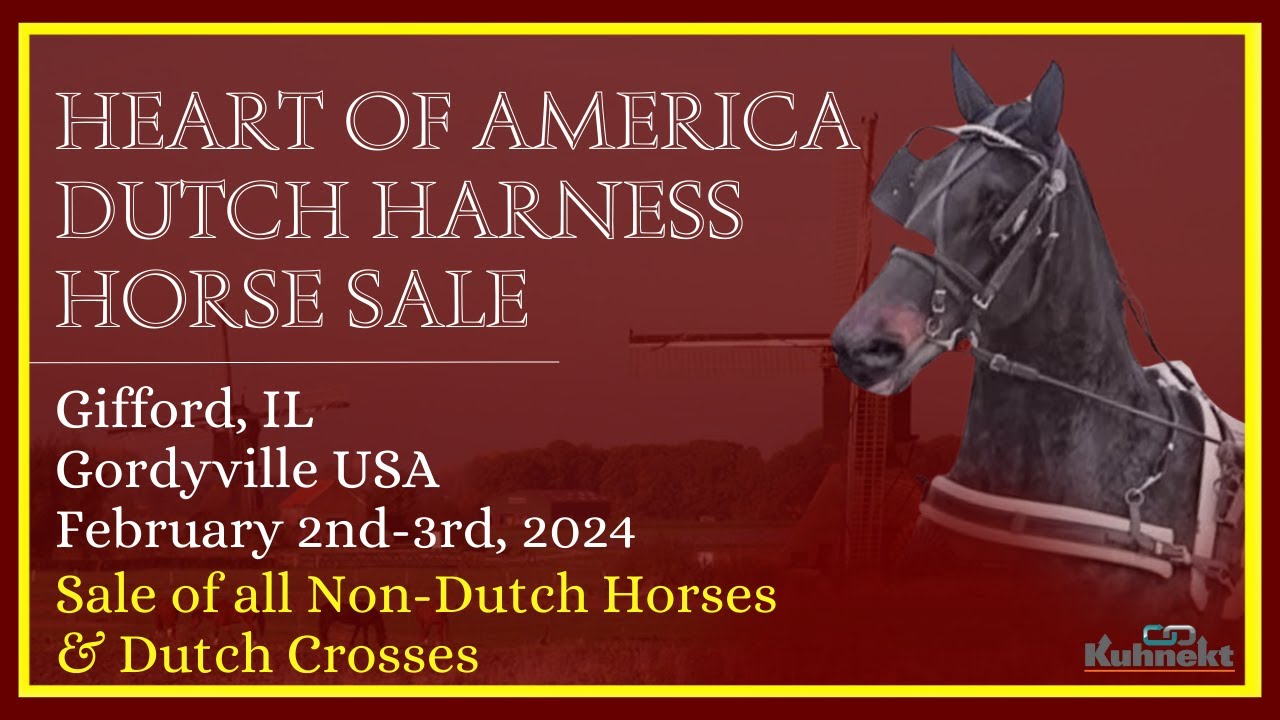 Sale of Horses Day 1 2024 Heart of America Dutch Harness Sale Total