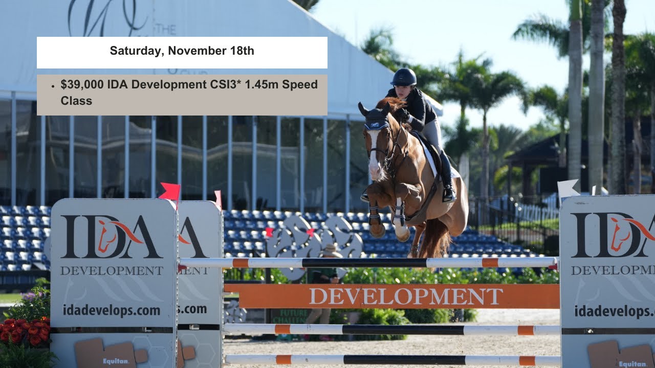 Wellington International Saturday, November 18, 2023 Total Horse Channel Equestrian TV