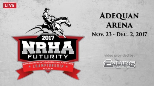 nrha futurity adequan live total horse channel equestrian tv